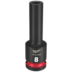 Milwaukee Tools Milwaukee Shockwave Impact Duty 1/2" Drive 8mm Deep 6 Point Socket 49-66-6269
