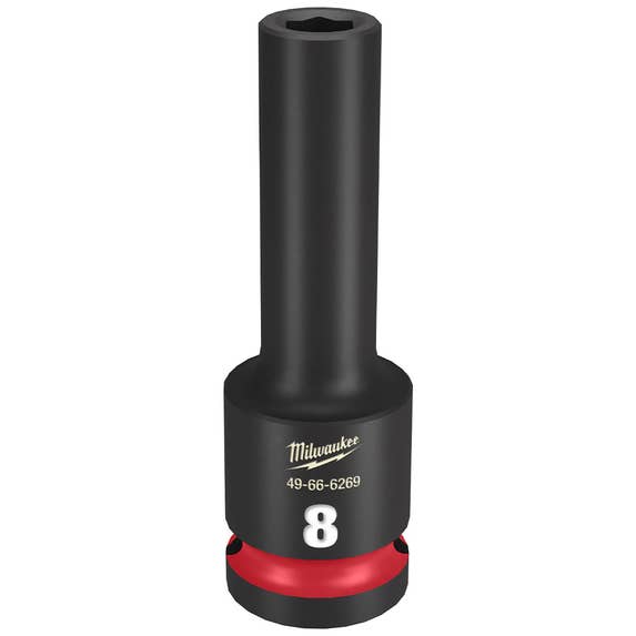 Milwaukee Shockwave Impact Duty 1/2" Drive 8mm Deep 6 Point Socket 49-66-6269 Milwaukee Tools Milwaukee Shockwave Impact Duty 1/2" Drive 8mm Deep 6 Point Socket 49-66-6269 -Klein Tools Shop 49 66 6269 wha9k1pgyo2doi1f