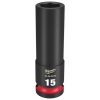 Milwaukee Tools Milwaukee Shockwave Impact Duty 1/2" Drive 15mm Deep 6 Point Socket 49-66-6276
