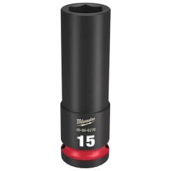 Milwaukee Tools Milwaukee Shockwave Impact Duty 1/2" Drive 15mm Deep 6 Point Socket 49-66-6276