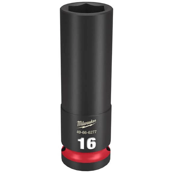 Milwaukee Tools Milwaukee Shockwave Impact Duty 1/2" Drive 16mm Deep 6 Point Socket 49-66-6277