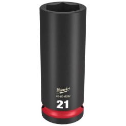 Milwaukee Tools Milwaukee Shockwave Impact Duty 1/2" Drive 21mm Deep 6 Point Socket 49-66-6282