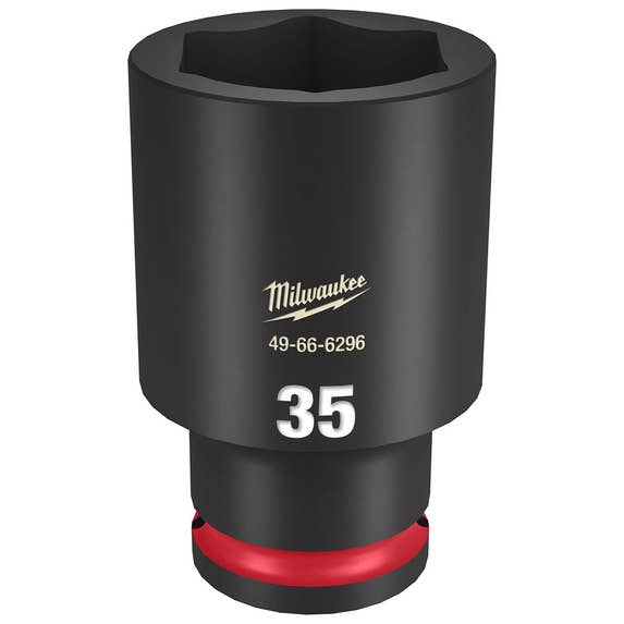 Milwaukee Shockwave Impact Duty 1/2" Drive 35mm Deep 6 Point Socket 49-66-6296 Milwaukee Tools Milwaukee Shockwave Impact Duty 1/2" Drive 35mm Deep 6 Point Socket 49-66-6296 -Klein Tools Shop 49 66 6296 ijstdfaivkpf77bf