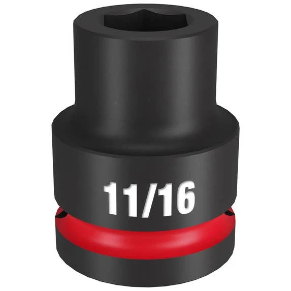 Milwaukee Shockwave Impact Duty 3/4" Drive 11/16" Standard 6 Point Socket 49-66-6302 Milwaukee Tools Milwaukee Shockwave Impact Duty 3/4" Drive 11/16" Standard 6 Point Socket 49-66-6302 -Klein Tools Shop 49 66