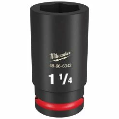 Milwaukee Tools Milwaukee Shockwave Impact Duty 3/4" Drive 1-1/4" Deep 6 Point Socket 49-66-6343