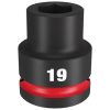 Milwaukee Tools Milwaukee Shockwave Impact Duty 3/4" Drive 19mm Standard 6 Point Socket 49-66-6357