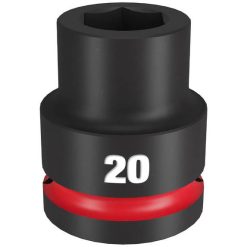Milwaukee Tools Milwaukee Shockwave Impact Duty 3/4" Drive 20mm Standard 6 Point Socket 49-66-6358