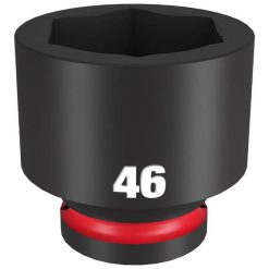 Milwaukee Tools Milwaukee Shockwave Impact Duty 3/4" Drive 46mm Standard 6 Point Socket 49-66-6384