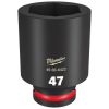 Milwaukee Tools Milwaukee Shockwave Impact Duty 3/4" Drive 47mm Deep 6 Point Socket 49-66-6422