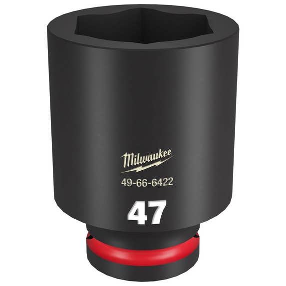 Milwaukee Shockwave Impact Duty 3/4" Drive 47mm Deep 6 Point Socket 49-66-6422 Milwaukee Tools Milwaukee Shockwave Impact Duty 3/4" Drive 47mm Deep 6 Point Socket 49-66-6422 -Klein Tools Shop 49 66 6422 disfksmiocndpufl