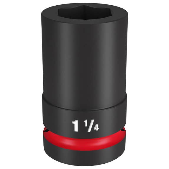 Milwaukee Shockwave Impact Duty 1" Drive 1-1/4" Deep 6 Point Socket 49-66-6508 Milwaukee Tools Milwaukee Shockwave Impact Duty 1" Drive 1-1/4" Deep 6 Point Socket 49-66-6508 -Klein Tools Shop 49 66