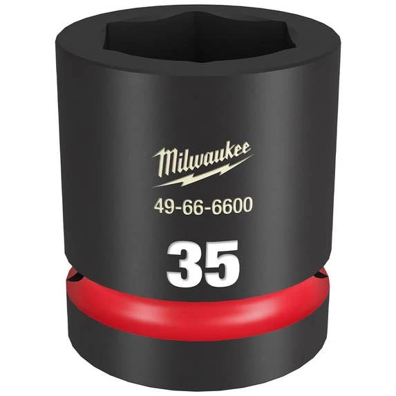 Milwaukee Tools Milwaukee Shockwave Impact Duty 1" Drive 35mm Standard 6 Point Socket 49-66-6600