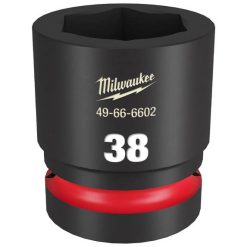 Milwaukee Tools Milwaukee Shockwave Impact Duty 1" Drive 38mm Standard 6 Point Socket 49-66-6602