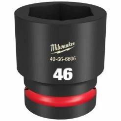 Milwaukee Tools Milwaukee Shockwave Impact Duty 1" Drive 46mm Standard 6 Point Socket 49-66-6606