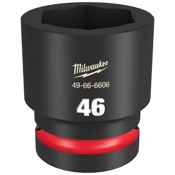 Milwaukee Shockwave Impact Duty 1" Drive 46mm Standard 6 Point Socket 49-66-6606 Milwaukee Tools Milwaukee Shockwave Impact Duty 1" Drive 46mm Standard 6 Point Socket 49-66-6606 -Klein Tools Shop 49 66