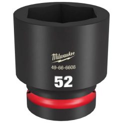 Milwaukee Tools Milwaukee Shockwave Impact Duty 1" Drive 52mm Standard 6 Point Socket 49-66-6608