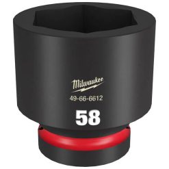Milwaukee Tools Milwaukee Shockwave Impact Duty 1" Drive 58mm Standard 6 Point Socket 49-66-6612