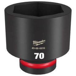 Milwaukee Tools Milwaukee Shockwave Impact Duty 1" Drive 70mm Standard 6 Point Socket 49-66-6616