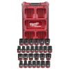 Milwaukee Tools Milwaukee 27Pc. SHOCKWAVE Impact Duty 1/2" Drive Metric & SAE PACKOUT Standard Socket Set 49-66-6804
