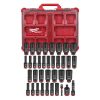Milwaukee Tools Milwaukee 36Pc. SHOCKWAVE Impact Duty 3/8" Drive Metric & SAE PACKOUT Deep Socket Set 49-66-6805