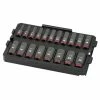 Milwaukee Tools Milwaukee 19Pc. SHOCKWAVE Impact Duty 3/8" Drive Metric PACKOUT Deep Socket Tray Set 49-66-6816