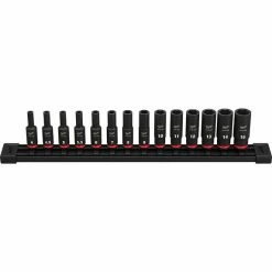 Milwaukee Tools Milwaukee 14 Piece Shockwave Impact Duty 1/4" Metric Deep 6 Point Socket Set 49-66-7003