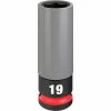 Milwaukee Tools Milwaukee SHOCKWAVE Impact Duty™ 1/2 Drive 19MM Metric Lug Nut Wheel Socket 49-66-7804