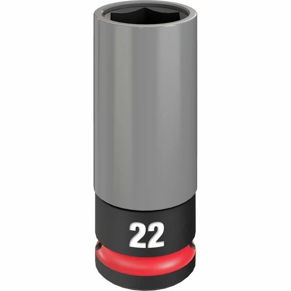 Milwaukee Tools Milwaukee SHOCKWAVE Impact Duty™ 1/2 Drive 22MM Metric Lug Nut Wheel Socket 49-66-7807