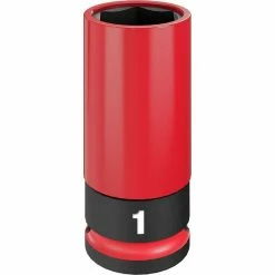 Milwaukee Tools Milwaukee SHOCKWAVE Impact Duty™ 1/2 Drive 1" SAE Lug Nut Wheel Socket 49-66-7814