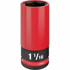 Milwaukee Tools Milwaukee SHOCKWAVE Impact Duty™ 1/2 Drive 1-1/16" SAE Lug Nut Wheel Socket 49-66-7815