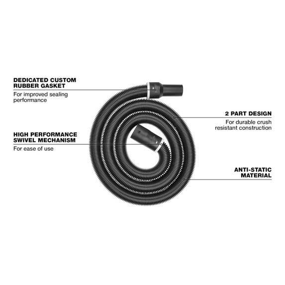 Milwaukee 1-7/8" x 9' Flexible Hose 49-90-1996 Milwaukee Tools Milwaukee 1-7/8" X 9' Flexible Hose 49-90-1996 -Klein Tools Shop 49 90 1996 walkaround