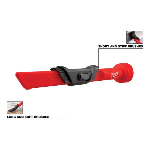 Milwaukee AIR-TIP 3-in-1 Crevice and Brush Tool Vacuum Attachment 49-90-2023 Milwaukee Tools Milwaukee AIR-TIP 3-in-1 Crevice And Brush Tool Vacuum Attachment 49-90-2023 -Klein Tools Shop 49 90