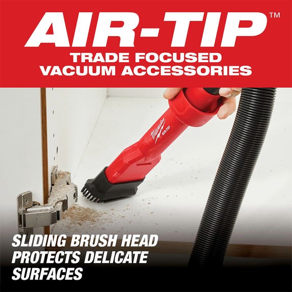 Milwaukee AIR-TIP 2-in-1 Utility Brush Tool Vacuum Attachment 49-90-2028 Milwaukee Tools Milwaukee AIR-TIP 2-in-1 Utility Brush Tool Vacuum Attachment 49-90-2028 -Klein Tools Shop 49 90