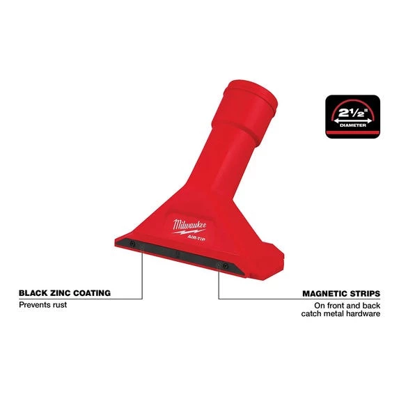 Milwaukee Tools Milwaukee AIR-TIP 2-1/2" Magnetic Utility Nozzle Vacuum Attachment 49-90-2033 - Image 3