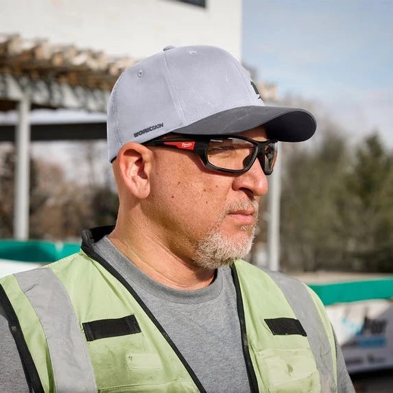 Milwaukee Tools Milwaukee WORKSKIN Performance Fitted Hat - Gray 507G - Image 4