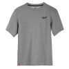 Milwaukee Tools Milwaukee Hybrid Short Sleeve Work Tee - Gray 603G 2 Milwaukee Tools Milwaukee Hybrid Short Sleeve Work Tee - Gray 603G -Klein Tools Shop 603g