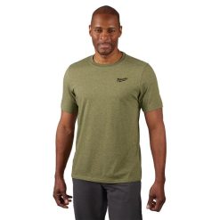 Milwaukee Tools Milwaukee Hybrid Short Sleeve Work Tee - Green 603GN 3 Milwaukee Tools Milwaukee Hybrid Short Sleeve Work Tee - Green 603GN -Klein Tools Shop 603gn 2