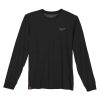 Milwaukee Tools Milwaukee Hybrid Long Sleeve Work Tee - Black 604B -Klein Tools Shop 604b