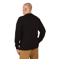 Milwaukee Tools Milwaukee Hybrid Long Sleeve Work Tee - Black 604B -Klein Tools Shop 604b 3