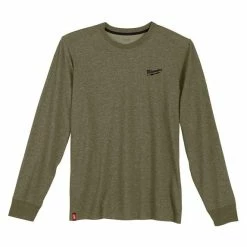 Milwaukee Tools Milwaukee Hybrid Long Sleeve Work Tee - Green 604GN