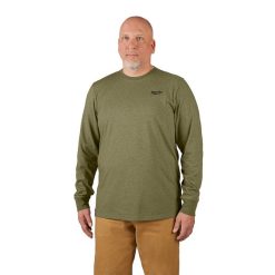 Milwaukee Tools Milwaukee Hybrid Long Sleeve Work Tee - Green 604GN 3 Milwaukee Tools Milwaukee Hybrid Long Sleeve Work Tee - Green 604GN -Klein Tools Shop 604gn 2