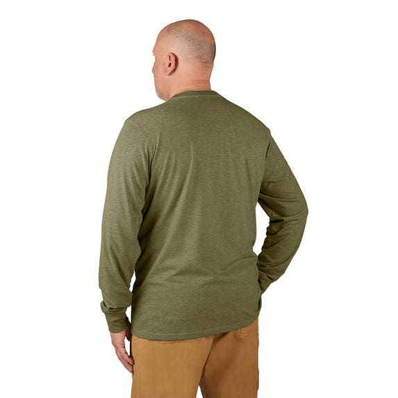 Milwaukee Hybrid Long Sleeve Work Tee - Green 604GN Milwaukee Tools Milwaukee Hybrid Long Sleeve Work Tee - Green 604GN -Klein Tools Shop 604gn 3
