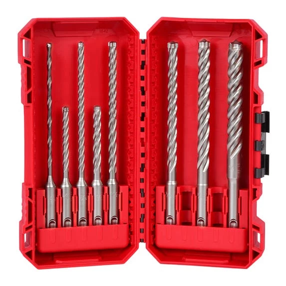 Milwaukee Tools Milwaukee 8pc. SDS Plus MX4 4-Cutter Drill Bit Kit For PACKOUT 48-20-7663