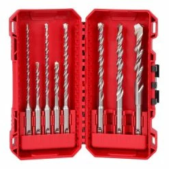 Milwaukee Tools Milwaukee 8pc. SDS Plus M/2 2-Cutter Drill Bit Kit For PACKOUT 48-20-7673