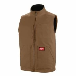 Milwaukee Tools Milwaukee Heavy Duty Sherpa-Lined Vest - Brown 801BR