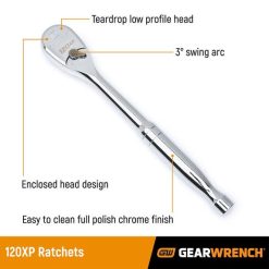 Gearwrench Tools Gearwrench 1/2" Drive 11" 120XP Teardrop Ratchet 81304P 4 Gearwrench Tools Gearwrench 1/2" Drive 11" 120XP Teardrop Ratchet 81304P -Klein Tools Shop 81304p 3 zm5bshunexhyciwn