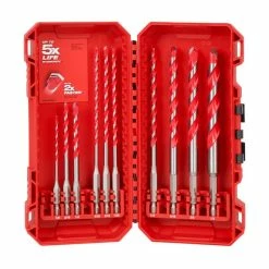 Milwaukee Tools Milwaukee 10pc. SHOCKWAVE Impact Duty Carbide Hammer Drill Bit Kit For PACKOUT 48-20-9058