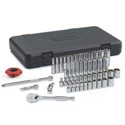 Gearwrench Tools GearWrench 51 Piece 1/4" 6 Point SAE & Metric Socket Set 80300