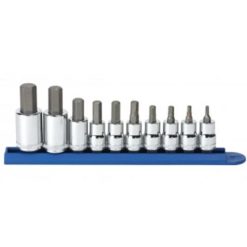 Gearwrench Tools GearWrench 10 Piece 3/8" & 1/2" Hex Bit Metric Socket Set 80578