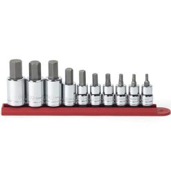 Gearwrench Tools GearWrench 10 Piece 3/8" & 1/2" Drive Hex Bit SAE Socket Set 80579